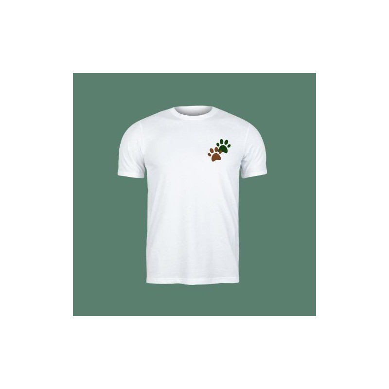Camiseta huellas